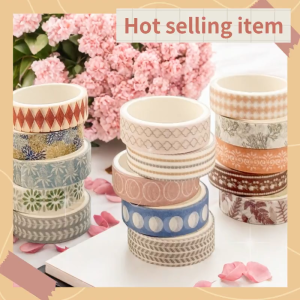 {SG Local} Washi Tape Set For DIY Decorative 10mm x 2M x 5 Rolls Passing Time Series Washi Tape 12 Design
