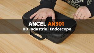 ANCEL AN301 210 °Industrial Endoscope 6.2MM Single Camera Steering Mirror 4.3-inch Screen 1.6-meter-long Copper and Hard Material Camera Endoscope