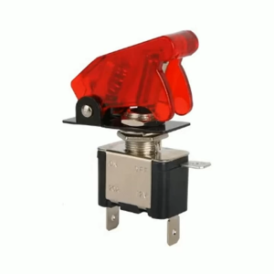 Công Tắc Nút Gạt 2 Vị Trí Có Đèn Led Có Nắp 12V - 20A Dùng Thay Thế Cho Nhiều Thiết Bị Và Xe Kích Thước Nhỏ Gọn