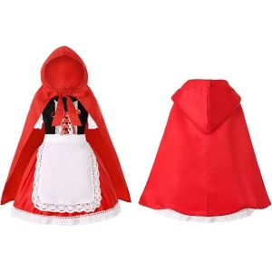 Girl Little Red Riding Hood Costume Princess Costume Festival Performance Costume Party Costume Halloween Fairy Tale Costume