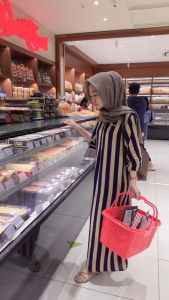 Gamis MIDI dres Daster salur lowo lengan 3/4 model terbaru