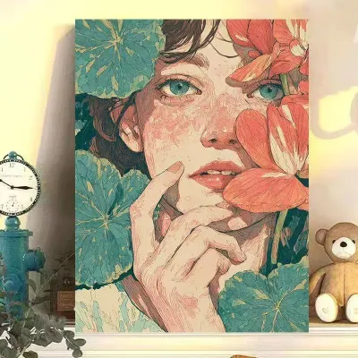 Acrylic Paint By Numbers Love Series Painting By Numbers on Canvas Coloring By Number for Adults Paint Digital Art