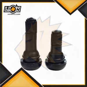 LION Motorcycle Black Tire Valve Stems With Caps Tubeless Tire Pito Valve For Motorcycle Car