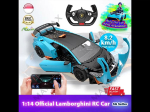 【SG Ready Stock】Rechargeable Large Official Licensed 1:14 Lamborghini Huracán STO Remote Control Car★APP➕Remote Controller✅High Speed✅Functional Double Open Doors✅LED Lights✅Christmas/Birthday Gift/Presents✅