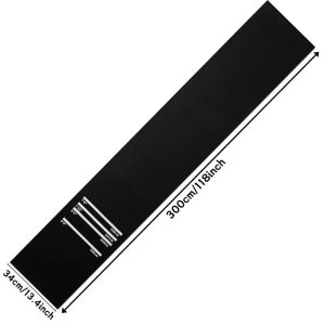 Non-Slip Darts Mat 300x34cm Shock Absorbing Floor Protector with 4 Throw Distances Dart Runner for Home Playroom Living Room Bar
