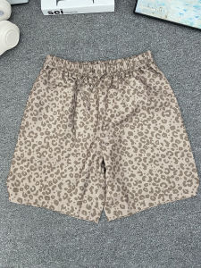 Quần Short Lụa Băng Kẻ Sọc Hổ Mùa Hè Cho Nam Quần Dài Đến Đầu Gối Phong Cách Bãi Biển Quần Dài Ống Đứng Cạp Vừa