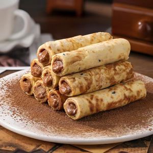 Binge-watching Satisfy the Appetite Snack Sandwich Egg Roll Cookie Casual Food Snack Filbert Chocolate Egg Crisp Old-Fashioned Handmade