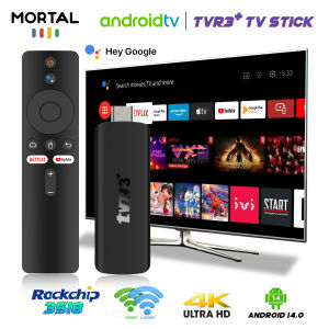 HOT TVR3+ Android TV Stick RK3518 Quad Core ROM 16GB RAM 2GB WIFI 6 BT5.0+ YouTube Dual UI interface Streaming Media TV Stick
