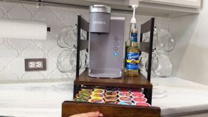 Coffee Bar Organizer: Space Saver Dispenser & Drawer Solutions