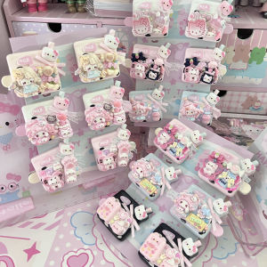 Original Design Cute Cartoon Creamy Hello Kitty Hair Clips Edge Clips Bangs Duckbill Clips Fashionable Hair Accessories