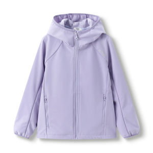 Balabala Softshell สำหรับเด็ก2024ฤดูใบไม้ผลิและคอลเลคชั่นฤดูใบไม้ร่วงอเนกประสงค์และเสื้อแจ็คเก็ตเทรนดี้สำหรับเด็กชายและเด็กหญิงที่มีความอบอุ่นเพิ่มขึ้น