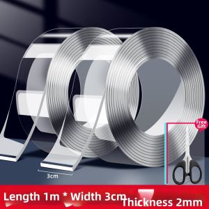 deli | High-strength Transparent Traceless Waterproof Adhesive Nano Tape for Couplets