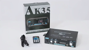 Hight Quality Amplifier 1200W Bluetooth 5.0 FM radio Speaker Audio Amplifier Hifi System Car Auto Audio Household