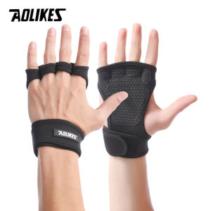 AOLIKES | AOLIKES Weight Lifting Gloves Training Gym Grips Fitness Glove Women Men Crossfit Bodybuilding Wristbands Hand Palm Protector