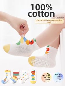 Vớ Đi Bộ Mỏng MESH Cotton Chống Trượt Mùa Hè