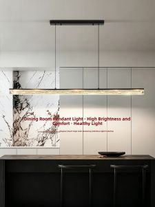 DGY | Italian Minimalist Linear Chandelier Luxurious High-end Dining Room Pendant Light