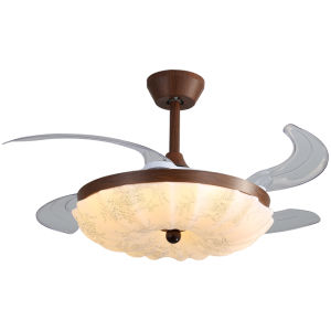 DGY | Traditional Style Creative Pattern Quiet Hanging Fan Light