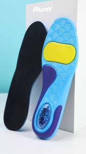 RunY Air cushion Shock Absorption shoe Insoles arch support Insole Pain Relief PU+gel soft Shoe Pad