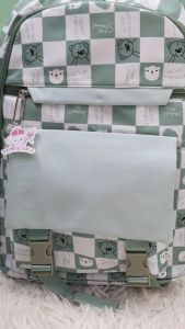 6036 #Korea Backpack(Beg Sekolah/School Bag/Beg Galas/Laptop/College)Design Petak