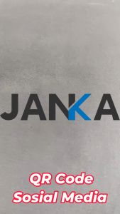 JANKA Qr code Sosial Media Sign Akrilik Custom Kode Qr Multi Model Print UV Business Instagram Facebook Plakat Nama Meja Kasir Model Print UV Dengan Stand