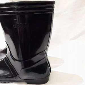 Sepatu Boot Boots Safety Hitam Karet  Pendek Sepatu Bangunan Proyek Sepatu Boot Perkebunan Pertanian Anti Air Harga Murah Kualitas Bagus