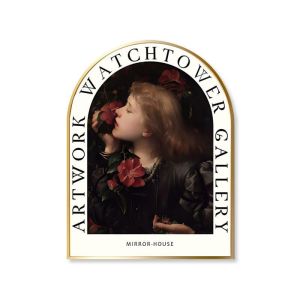 Retro Decorative Painting American Style Minimalist Entrance Flower Simple Wall Art European Arched Doorway Decoration Artwork