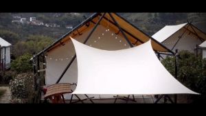 Outdoor canvas Sun Shade Sail Waterproof Rectangle UV Block 98% Patio Canopy Outdoor with 4 Ropes Sun Sail Shades for Garden/Yard/Beach/Pool/Terrace/Balcony