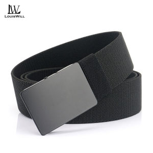 LouisWill เข็มขัดผู้ชายยืดหยุ่นสูงเข็มขัดไนล่อนระบายอากาศได้ดีเข็มขัดกลางแจ้งอินเทรนด์ยูทิลิตี้เข็มขัดเอว120ซม. ปรับความยาวป้องกันรอยขีดข่วนเข็มขัดลำลองสำหรับผู้ชายเข็มขัดกางเกงยีนส์วินเทจ