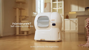 HOMERUNPET Ultra Large Self-cleaning Cat Litter Box 106L