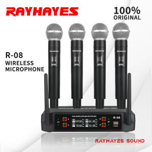 RAYHAYE Microphone Wireless Original 4 pcs Wireless System Ultra HD Vocals for karaoke