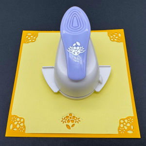 เครื่องเจาะมุมหัตถกรรมแบบข้อเหวี่ยง เครื่องเจาะกระดาษมุมปรับได้กลวงสำหรับการ์ดอวยพร เครื่องมืองานฝีมือกระดาษ DIY สำหรับเด็ก