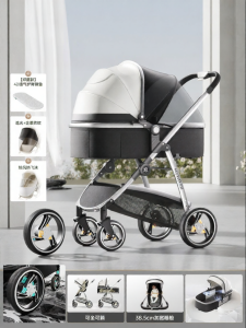 NIUBEIER | Xe Đẩy Trẻ Em Nhẹ Gấp Được Cao Điều Chỉnh Được