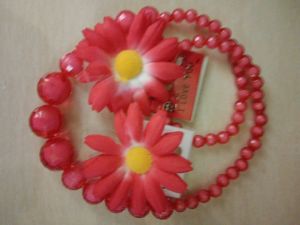 ชุดทองกวาวเด็กสีชมพูดอกเล็ก+แถมโบว์ผม