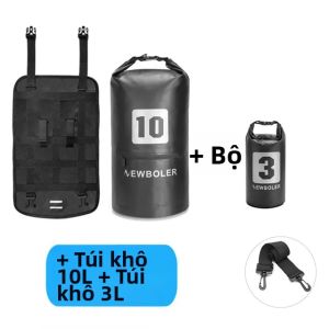 NEWBOLER Túi Đựng Tay Lái Xe Đạp Chống Nước Bikepacking Ống Trước Túi Đi Xe Đạp 10/15L MTB Đường Phụ Kiện Xe Đạp Chất Liệu PVC