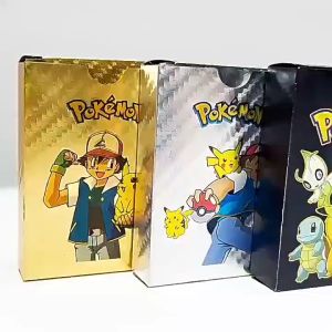 54pcs/box metal black gold Pocket Monster English version card game fighting toys childrens collection gift COD
