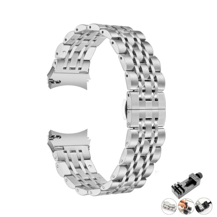 Stainless Steel Strap For Samsung Watch 6 Classic 47mm 43mm Watch 4