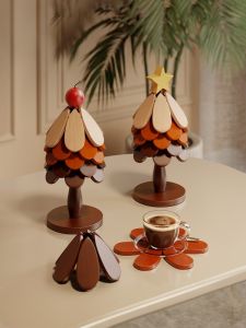 ZHUSHANXIA | Cute Creative Christmas Tree Heat-Resistant Placemat