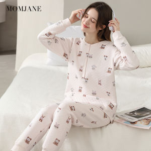 Mom Jane | Thick Maternity Nursing Pajamas Autumn Winter Cotton