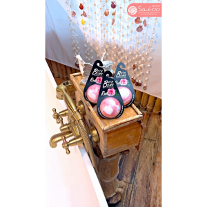 Saboo Thailand Bubble Bath Bomb Rose 150g. | สบู่ ไทยแลนด์ บับเบิ้ล บาธ บอม โรส 150กรัม