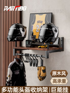 ตู้เสื้อผ้าติดผนังแบบพับได้สำหรับประตูบ้านพร้อมชั้นวางหมวกมอเตอร์ไซค์และตะขอสำหรับแขวนเสื้อผ้า ชั้นวางของหลายชั้น