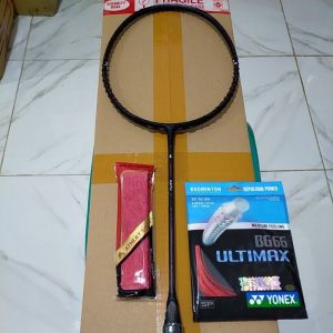 raket badminton kansa kayu terbaru 30 lbs original