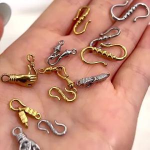 ** New Sale Stainless Steel Hand-Shape Toggle Connectors DIY Jewelry Making Bracelet Clasps Bulk Accessories