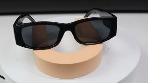 Small frame sunglasses Tata European American style mens glasses fashion womens glasses INS hip hop letter glasses outdoor street shooting UV protection