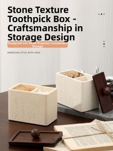Stylish & Luxurious Toothpick and Floss Storage Box