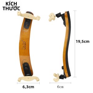 IRIN | IRIN Gỗ Ou Feng Quin Violin Tựa Vai Nhựa Trắng Chân Thẳng Phong Châu Âu Nhạc Cụ Phụ Kiện Cho Violin