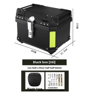 Motorcycle Tail Box Pedal Electric Car Non-Aluminum Alloy Trunk Large Capacity Neutral Waterproof Toolbox 36l45l
