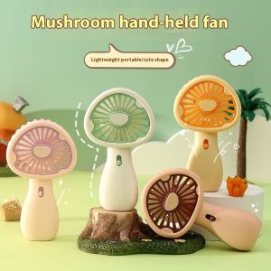 Nấm dễ thương Quạt cầm tay có pin có thể sạc lại và thiết kế di động