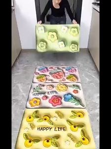 Ready Stock Super Absorbent Bath Mat Quick Drying Bathroom Rug Non-slip Door Floor Mat Toilet Carpet Home Tikar Tandas