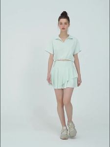 Lulu yoga Womens Sports Golf Skirt Quick-Drying High Top Sports Pleated Short Skirt