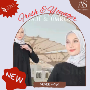 GAMIS HAJI UMROH WANITA SEPLY SHABIRA 08 BLACK